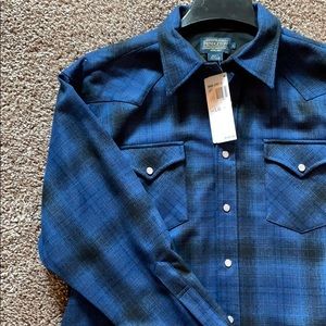 Pendleton men’s plaid flannel long sleeve
